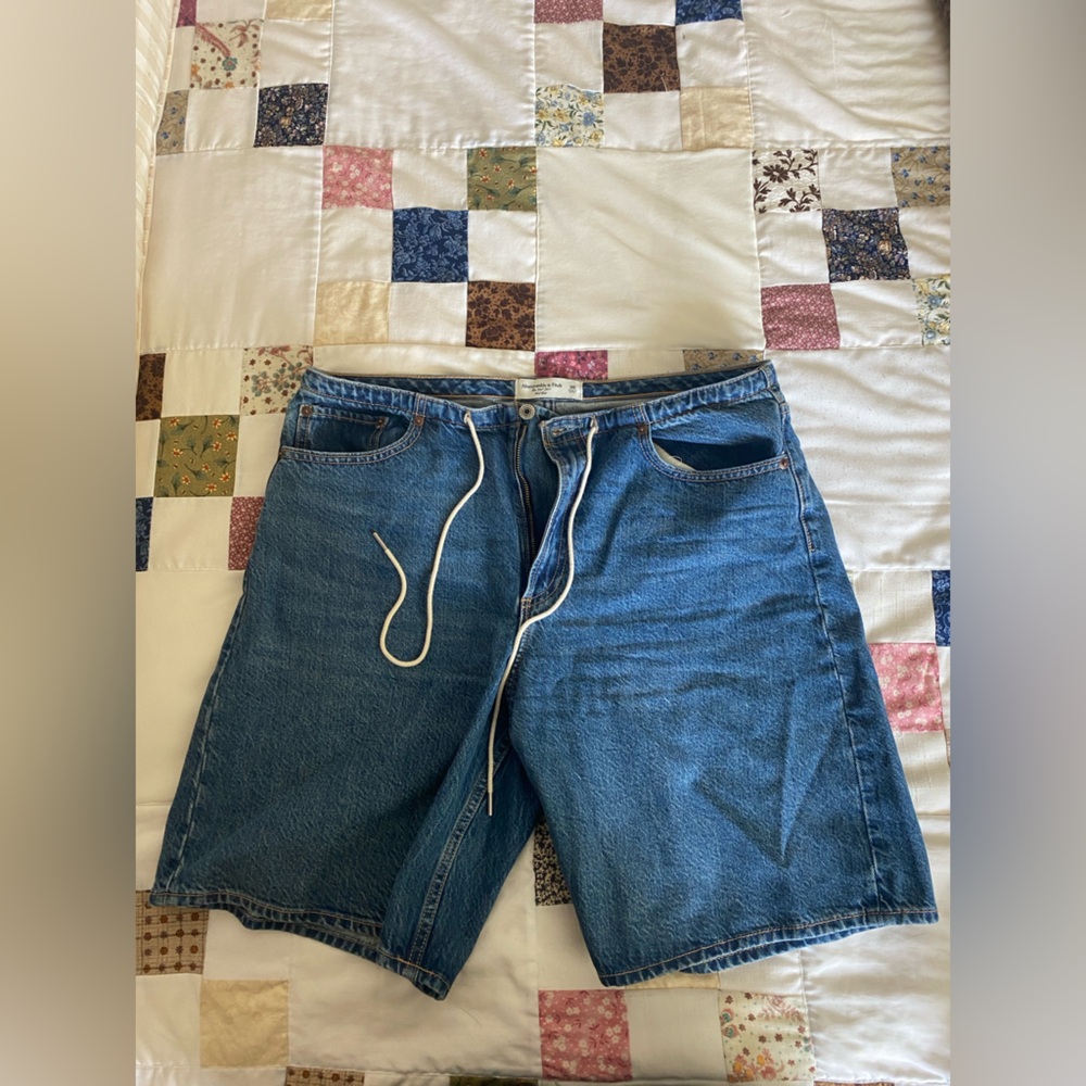 Abercrombie & Fitch Blue Denim Shorts